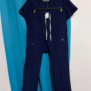 Figs Full Navy Scrub Set